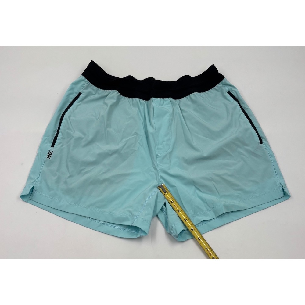 Rhone Mako Training Men's L Blue 6'' Gym Run Shorts - Picture 2 of 6